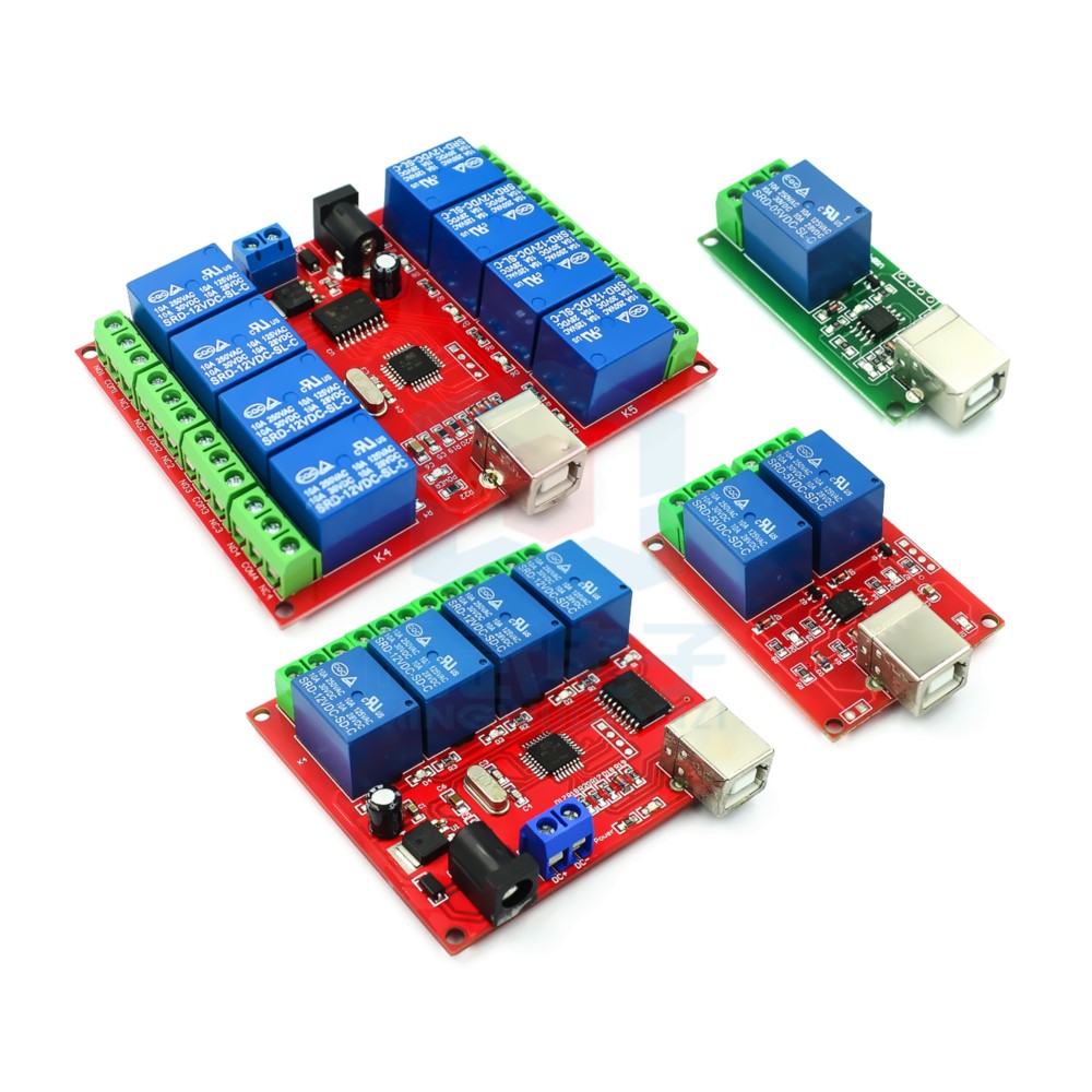 Relay 8 Channel Board - Drive-free/usb-bedieningsschakelaar 1/2/4/8-weg kanaal Relaismodule/computerbedieningsschakelaar/PC Intelligente bediening