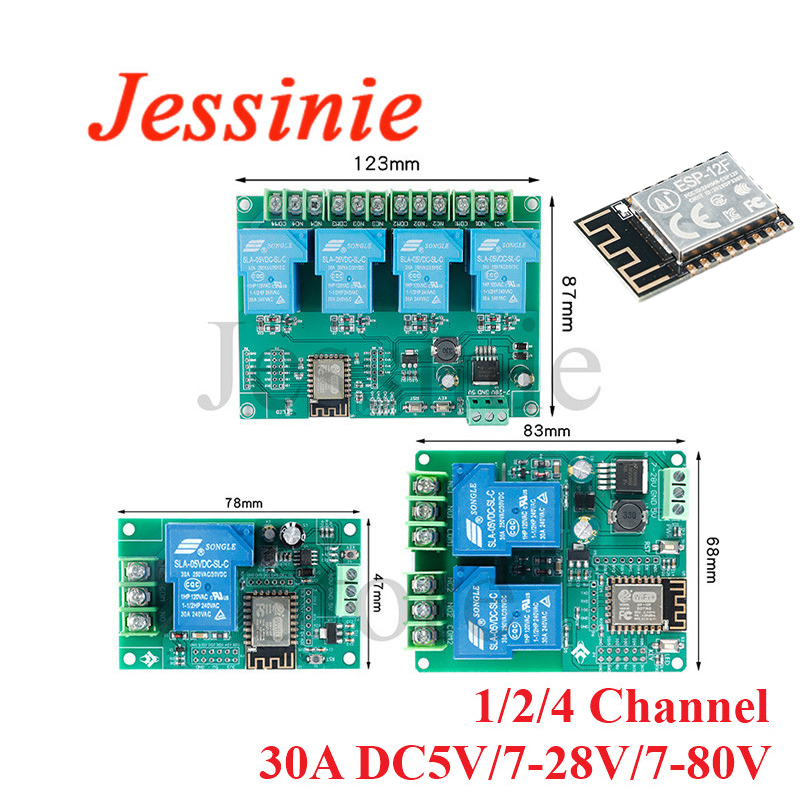 Relay 8 Channel Board - ESP8266 1/2/4/8/16 Kanaals Manier Draadloze WIFI