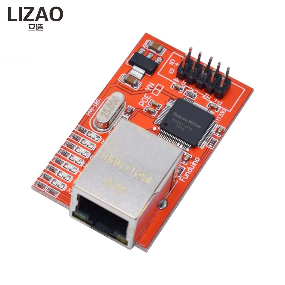 Ethernet Module W5500 - W5100 Ethernet-module, 3,3V LAN-netwerkkaart met POE-ondersteuning
