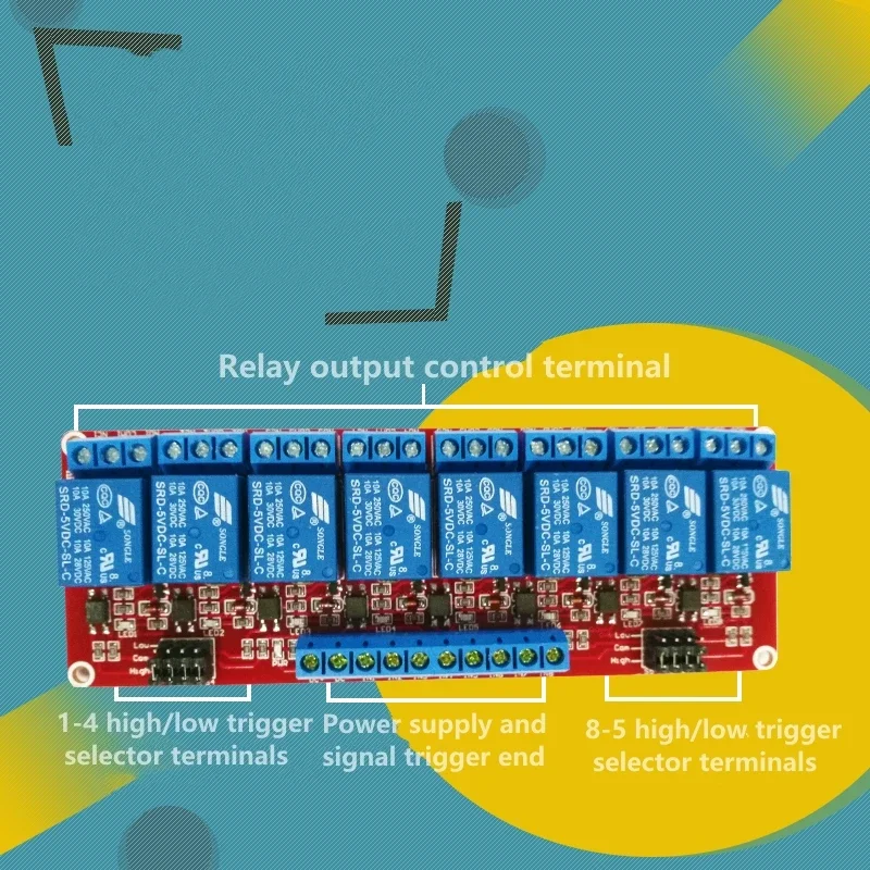 8-kanaals relaismodule met opt - Relay 8 Channel Board recensie en prijs