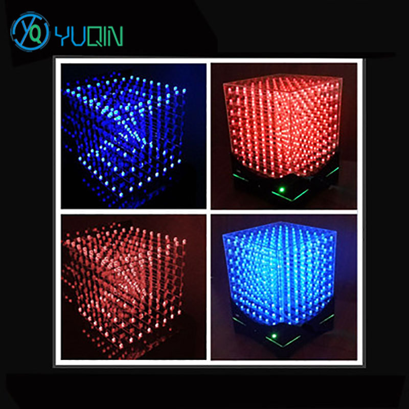 DIY 3D8 LED Cube Kit 8x8x8 met - Rgb Led Matrix 8X8 recensie en prijs