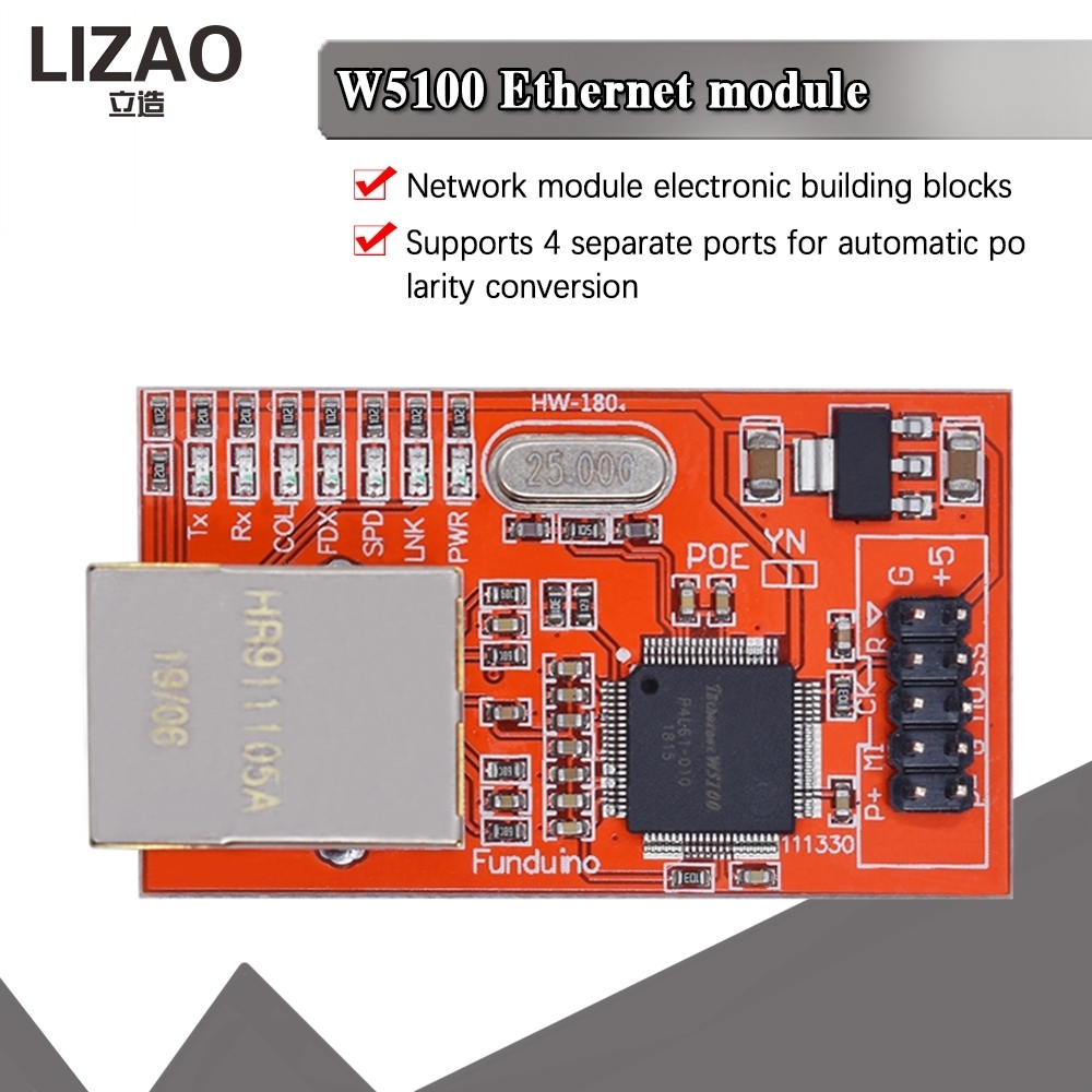W5100 Ethernet-module, 3,3V LA - Ethernet Module W5500 recensie en prijs