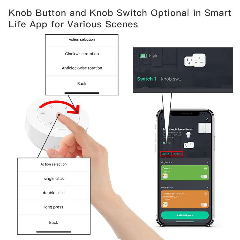 Slimme ZigBee-knopschakelaar W - Home Automation Ideas recensie en prijs