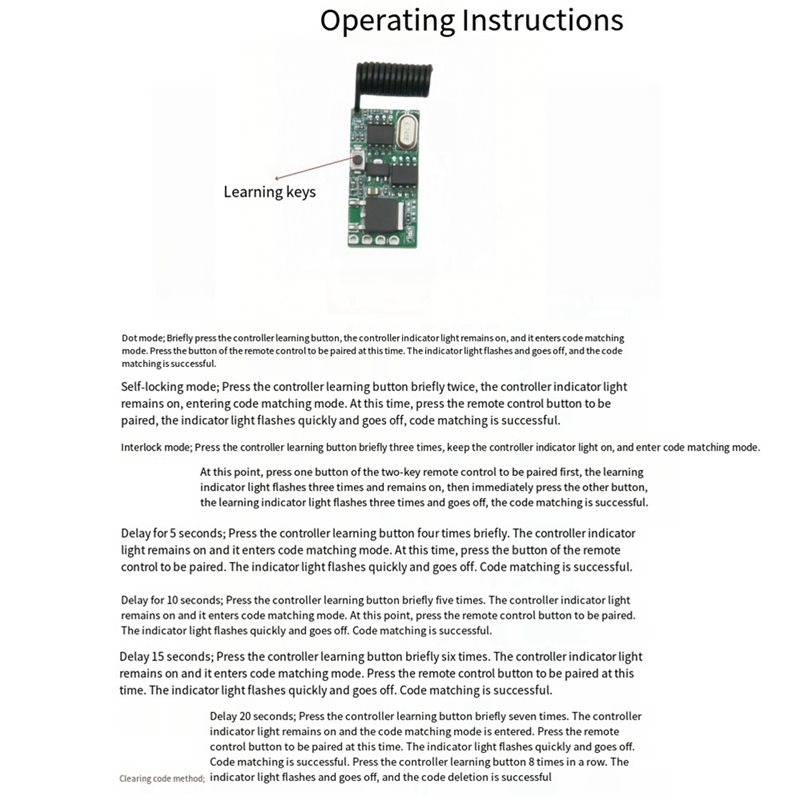 Y45A-Voor RF-schakelcontroller - 433Mhz Receiver Module recensie en prijs