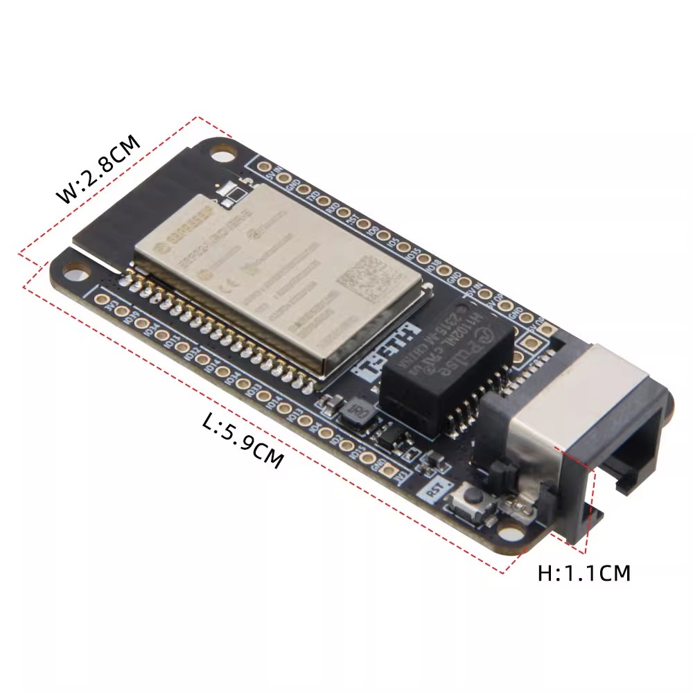 LILYGO T‑ETH‑Lite Ontwikkelbor - Ethernet Module W5500 recensie en prijs